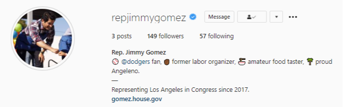 Follow Rep. Gomez on Instagram!